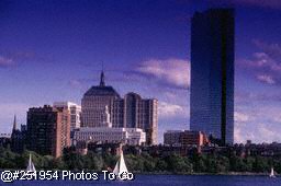 Boston skyline & sailboats